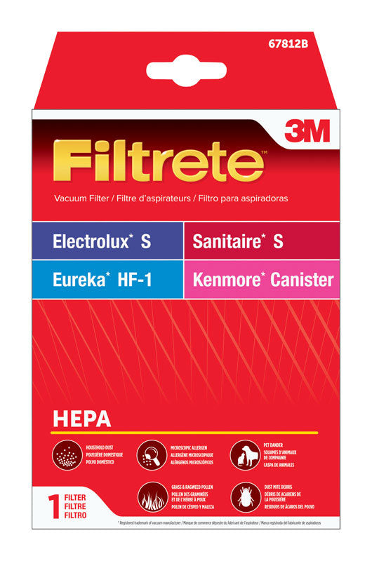 ELECTROLUX HOME CARE PRODUCTS INC, 3M  Filtrete  Vacuum Filter  For Electrolux Style S HEPA 1 pk