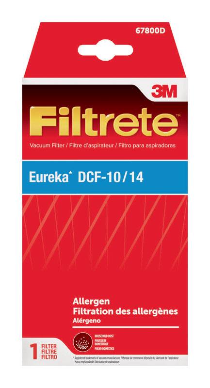 ELECTROLUX HOME CARE PRODUCTS INC, 3M Filtrete Vacuum Filter For Eureka DCF-10/DCF-14, Allergen 1 pk