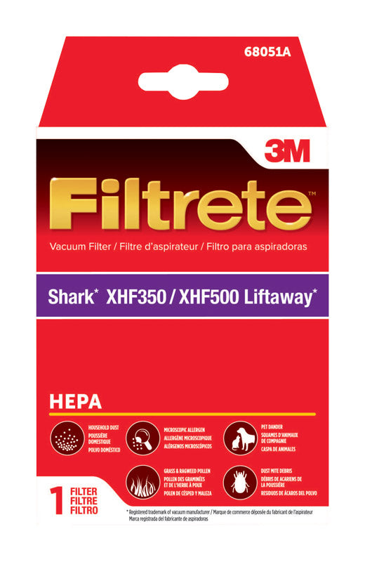 3M, 3M Filtrete Vacuum Filter For SHARK Navigator Lift Away And Rotator Uprights 1 pk