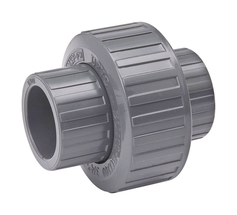 BK Products, B&K ProLine Schedule 80 1-1/4 in. FPT each X 1-1/4 in. D Threaded PVC Union 6 pk