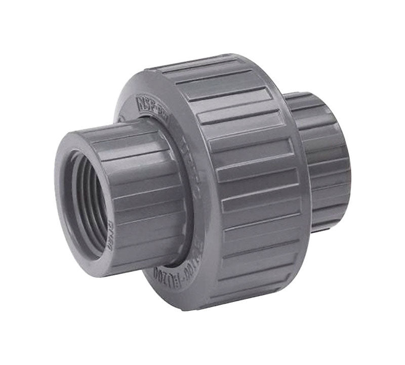 BK Products, B&K ProLine Schedule 80 1/2 in. FPT each X 1/2 in. D Threaded PVC Union 12 pk