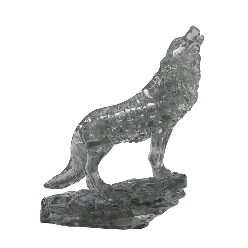 JENSEN DISTRIBUTIONS SERVICES, BePuzzled Crystal Puzzle 3D Wolf Plastic Black 38 pc