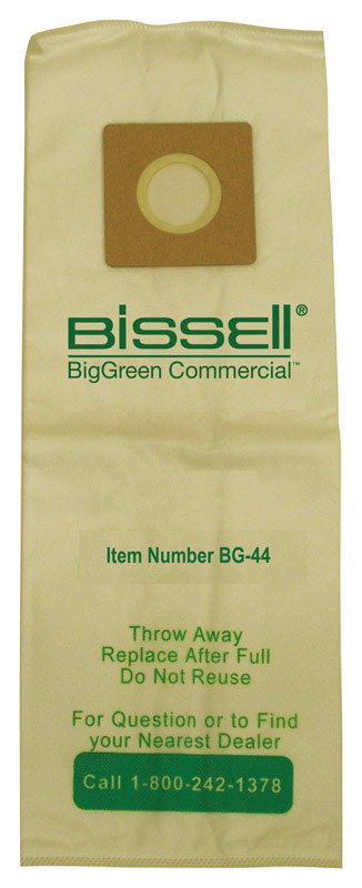 EDMAR CORPORATION, Bissell BigGreen Commercial Vacuum Bag For Replacement Filter Bag 10 pk