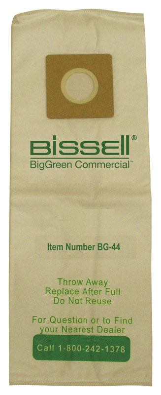 EDMAR CORPORATION, Bissell BigGreen Commercial Vacuum Bag For Replacement Filter Bag 4 pk