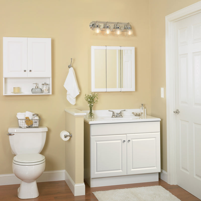 RSI HOME PRODUCTS, Continental Cabinets Single Satin White Vanity Combo 18 in. W X 16 in. D X 32 in. H