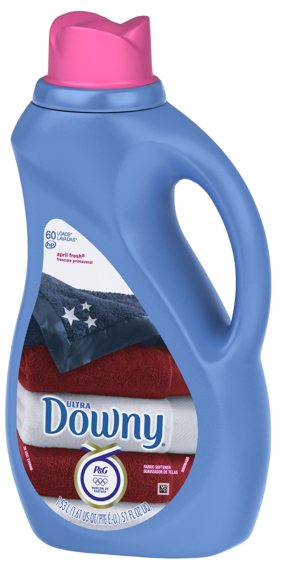 PROCTER & GAMBLE, Downy April Fresh Scent Fabric Softener Liquid 51 oz 1 pk