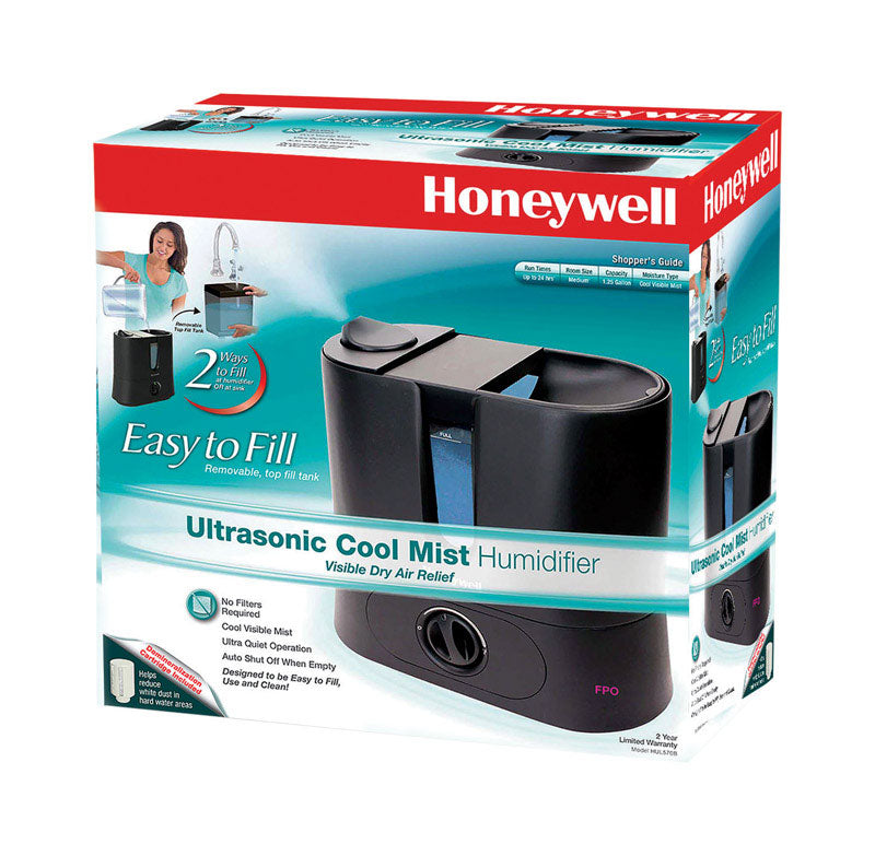 KAZ USA INC, Honeywell Ultrasonic 1.25 gal 300 sq ft Manual Humidifier