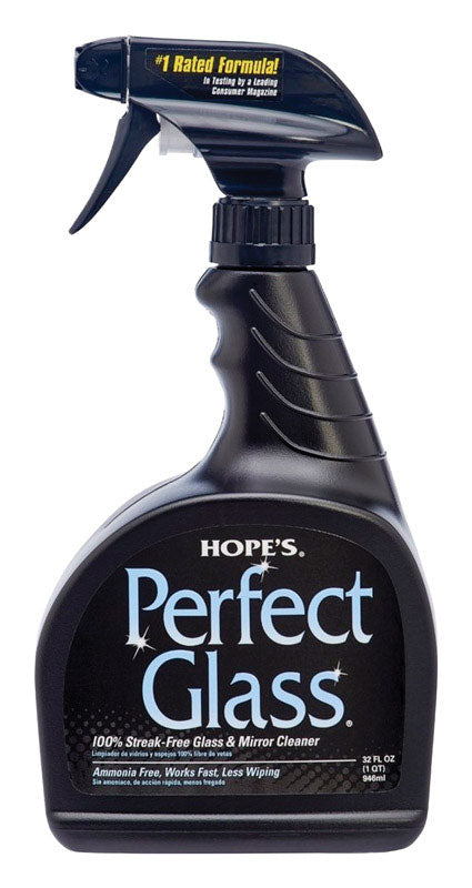 HOPE COMPANY INC THE, Hope's Ammonia Free Perfect Glass Cleaner 32 oz. for Ceramics/Enamel & Plastic (Pack of 6)