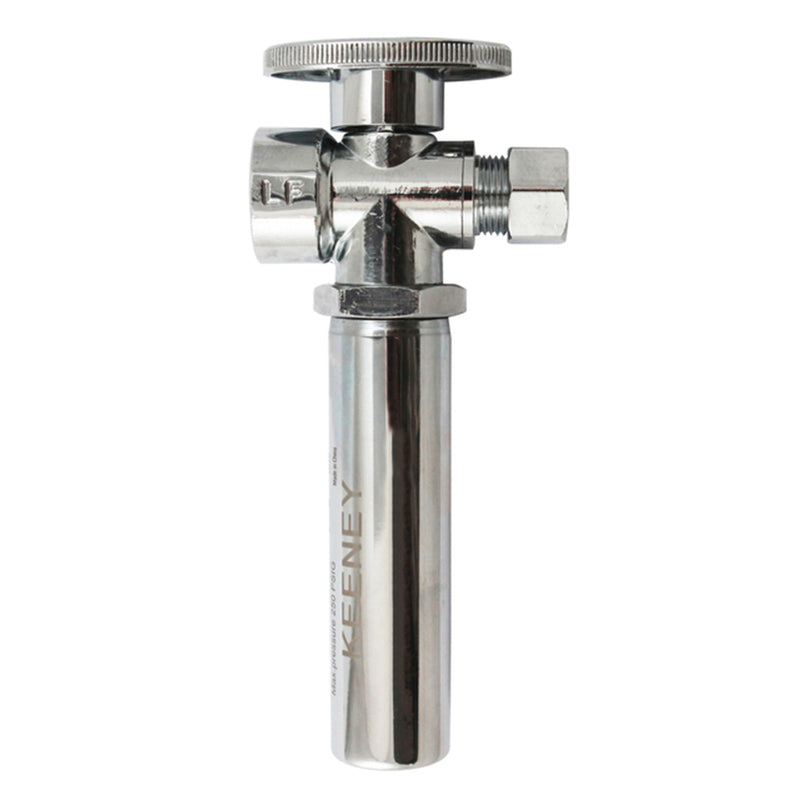 KEENEY HOLDINGS LLC, Keeney 5/8 in. CTS in. X 3/8 in. Compression Brass Shut-Off Valve with Water Hammer