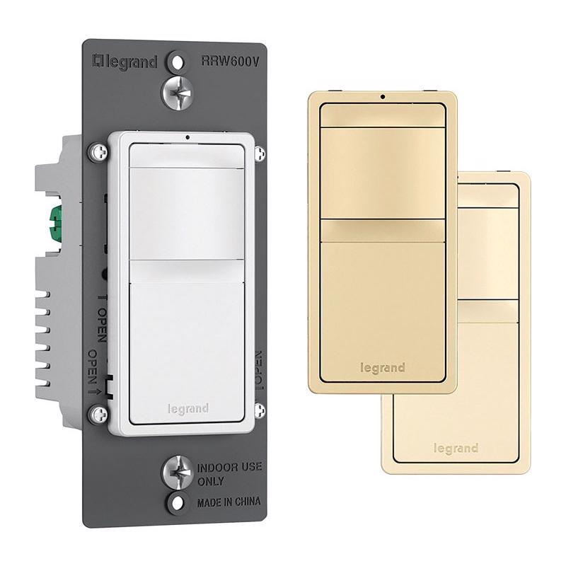 Pass & Seymour, Legrand Radiant White 600 W Slide Vacancy Sensor 1 pk