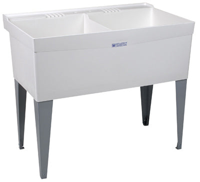 MUSTEE EL & SONS INC, Mustee Utilatwin 40 in. W X 24 in. D Double Thermoplastic Laundry Tub