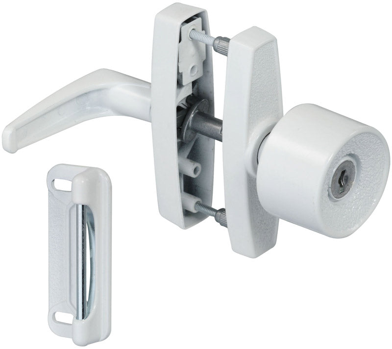 NATIONAL MFG SALES CO, National Hardware White Zinc Universal Knob Latch 1 pk