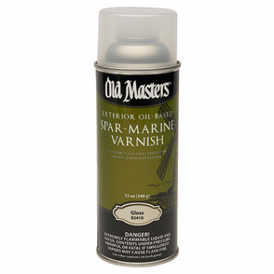 DIAMOND VOGEL INC, Old Masters Gloss Clear Oil-Based Marine Spar Varnish Spray 12 oz