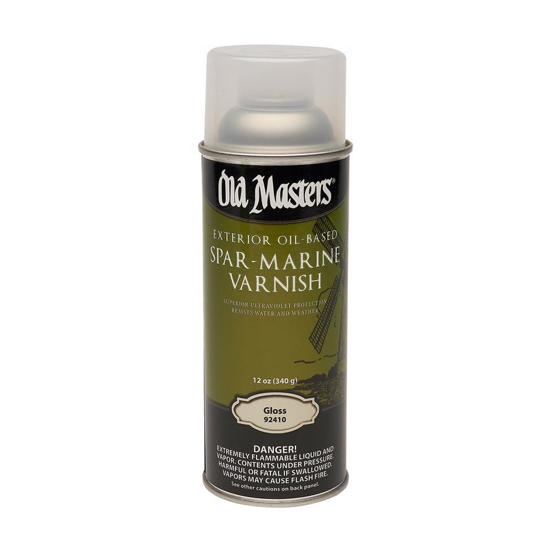 DIAMOND VOGEL INC, Old Masters Gloss Clear Oil-Based Marine Spar Varnish Spray 12 oz