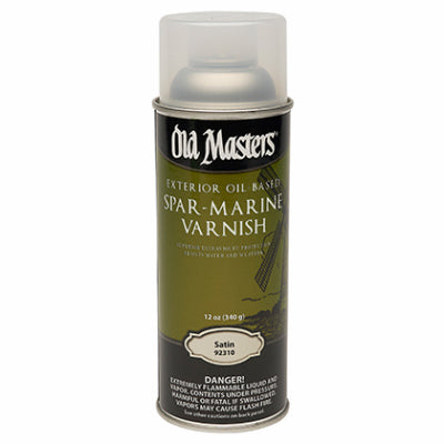 DIAMOND VOGEL INC, Old Masters Satin Clear Oil-Based Marine Spar Varnish Spray 12 oz