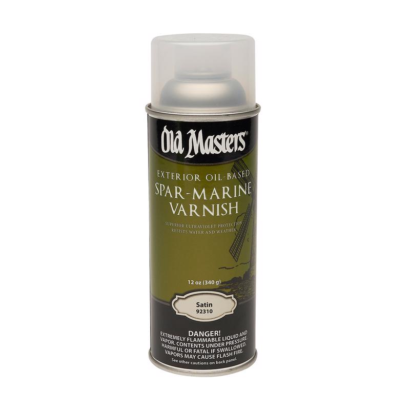 DIAMOND VOGEL INC, Old Masters Satin Clear Oil-Based Marine Spar Varnish Spray 12 oz