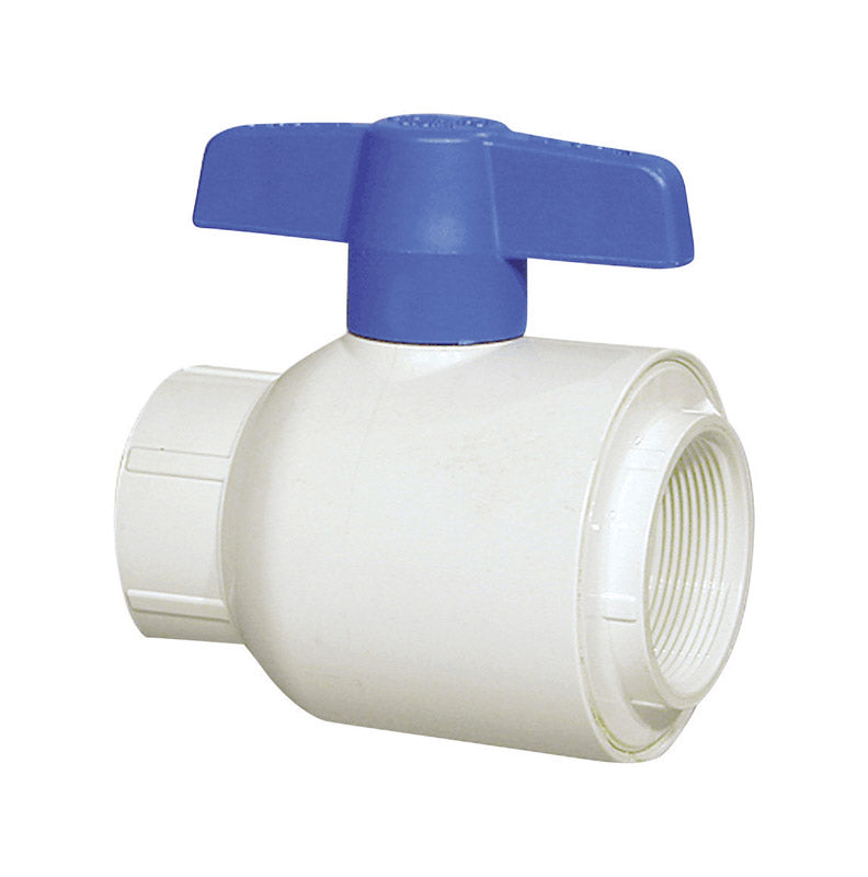 KING BROTHERS INDUSTRIES, Spears 1-1/4 in.   FPT  T X 1-1/4 in.   D FPT  PVC Utility Ball Valve