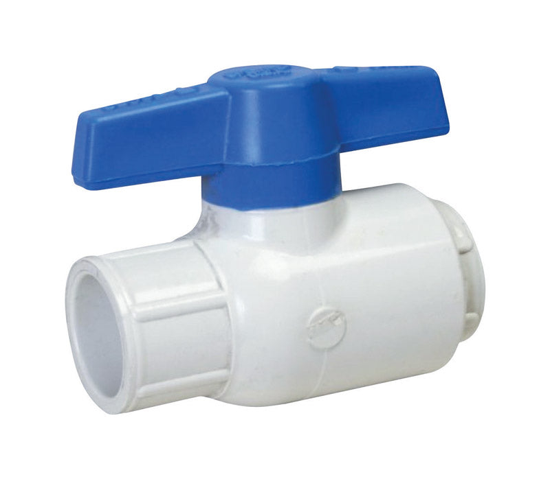 KING BROTHERS INDUSTRIES, Spears 2-1/2 in.   Slip  T X 2-1/2 in.   D Slip  PVC Utility Ball Valve