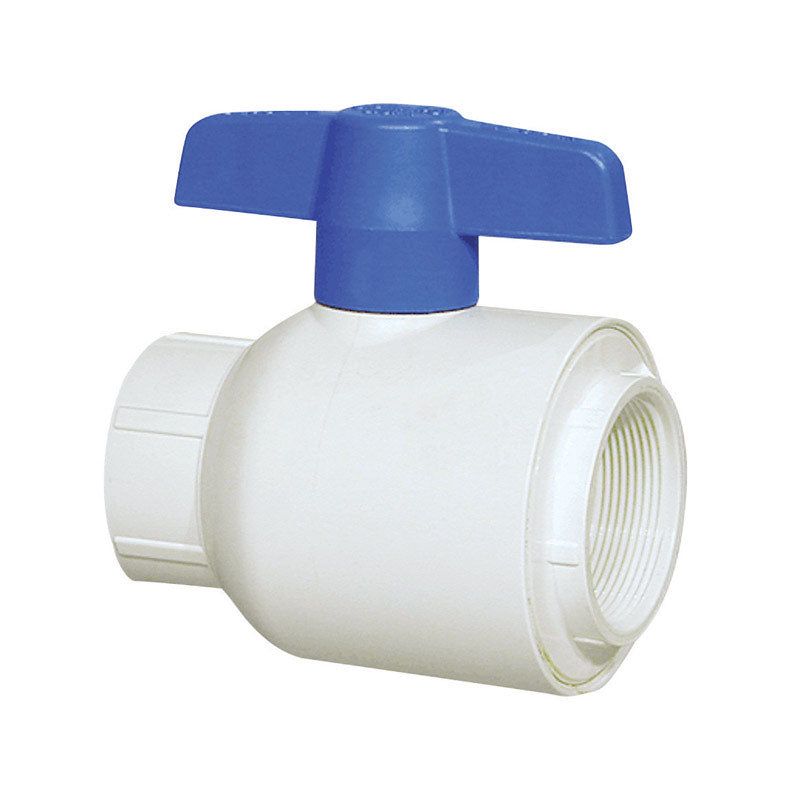 KING BROTHERS INDUSTRIES, Spears 3/4 in.   FPT  T X 3/4 in.   D FPT  PVC Utility Ball Valve