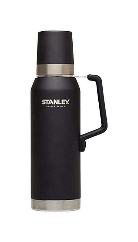 PACIFIC MARKET INTERNATIONAL LLC, Stanley Stainless Steel Black Insulated BPA Free Dishwasher Safe Vacuum Bottle and Thermos 1.4 qt.