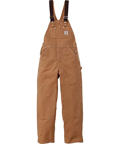 Carhartt, UNLINED OVERALLS BRWN 36W/32L