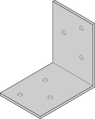 MITEK USA INC, USP B24 3-5/8" X 3-5/8" X 2" Multi-Purpose Brace