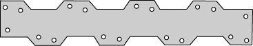 MITEK USA INC, USP KST213 12" Plate Strap (Pack of 50)