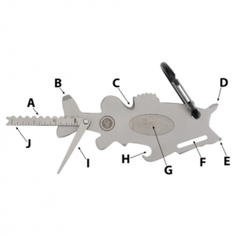 AOB PRODUCTS COMPANY, UST Brands Tool A Long Bass Multi-Tool Silver 1 pc.