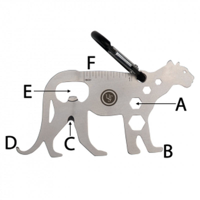 AOB PRODUCTS COMPANY, UST Brands Tool A Long Mountain Lion Multi-Tool Silver 1 pc.