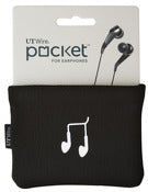 RUBBO INTERNATIONAL INC, UT Wire UTW-PK01-BK 4.25 X 5.5 Black Pocket Pouch For Earphones