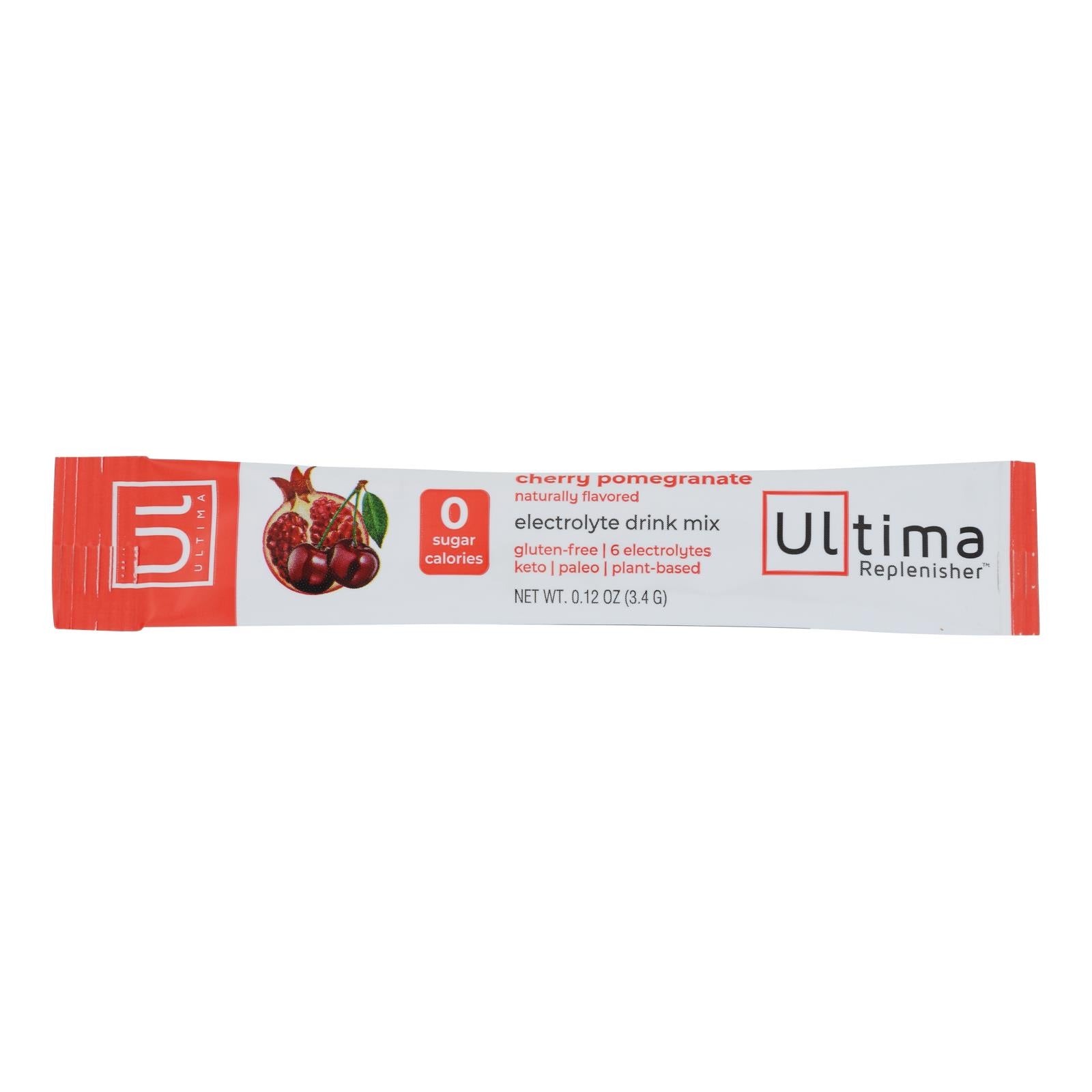 Ultima Replenisher, Ultima Replenisher - Electrolyte Powder Cherry Pomegranate - Case of 20-0.12 OZ