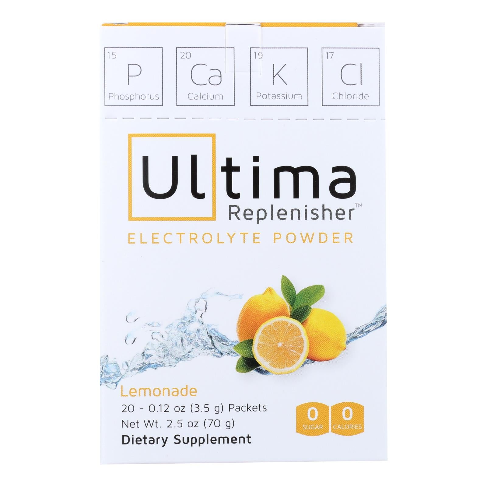 Ultima Replenisher, Ultima Replenisher Electrolyte Powder - Lemonade - 20 count