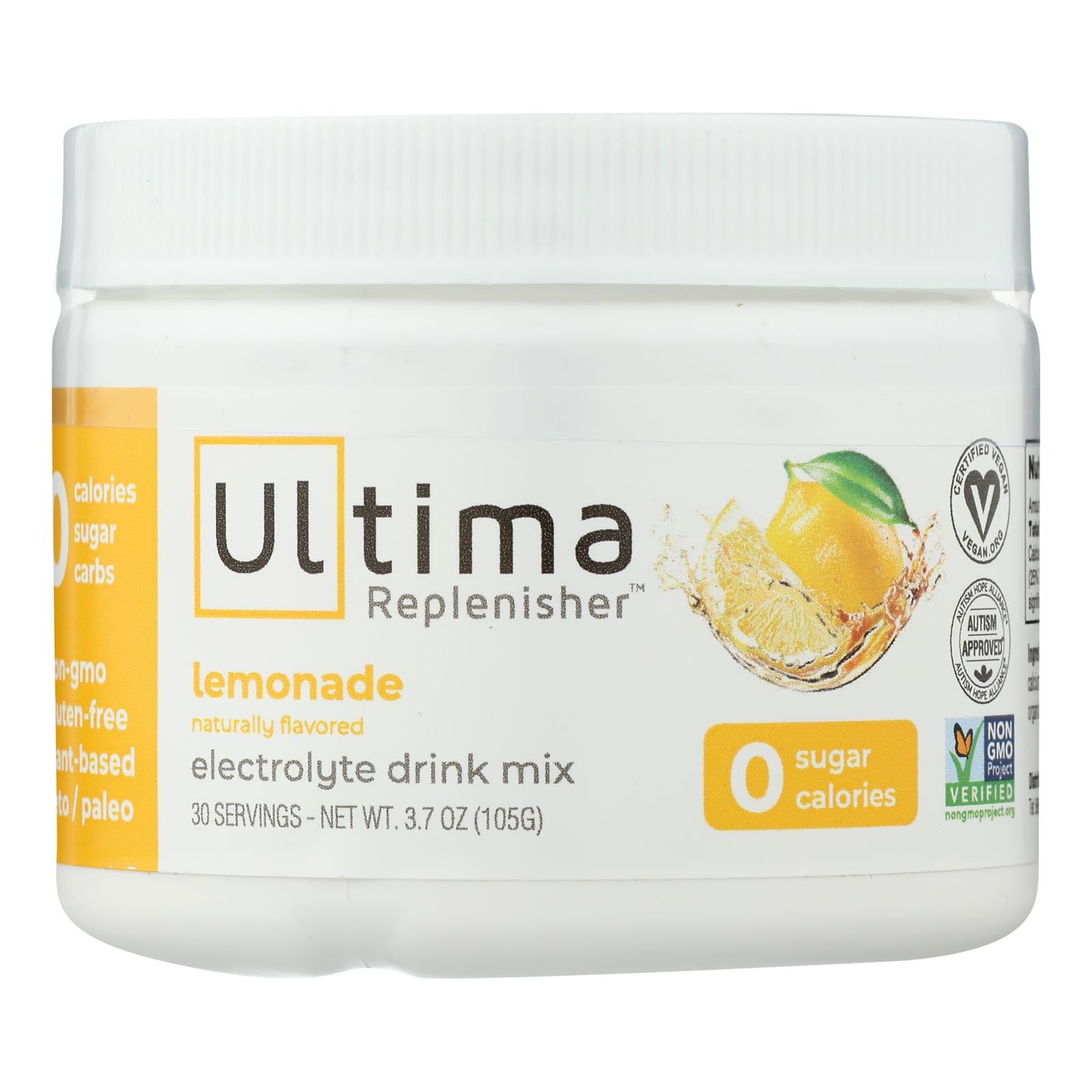 Ultima Replenisher, Ultima Replenisher Electrolyte Powder - Lemonade - Ca - 3.7 oz