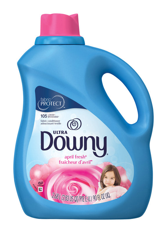 PROCTER & GAMBLE, Ultra Downy April Fresh Scent Fabric Softener Liquid 90 oz. (Pack of 4)