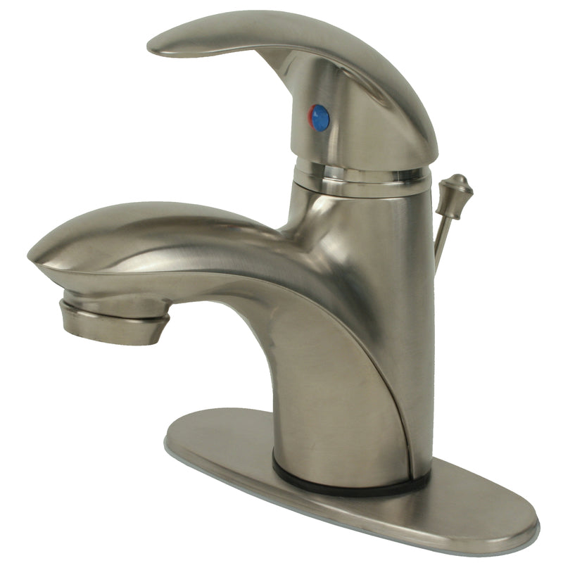 MARKIMEX INC, Ultra Faucets Brushed Nickel Single-Handle Bathroom Sink Faucet 4 in.