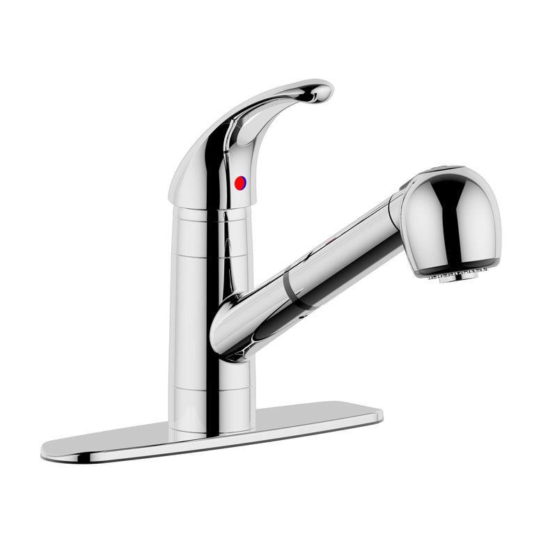 MARKIMEX INC, Ultra Faucets Classic One Handle Chrome Pull-Out Kitchen Faucet