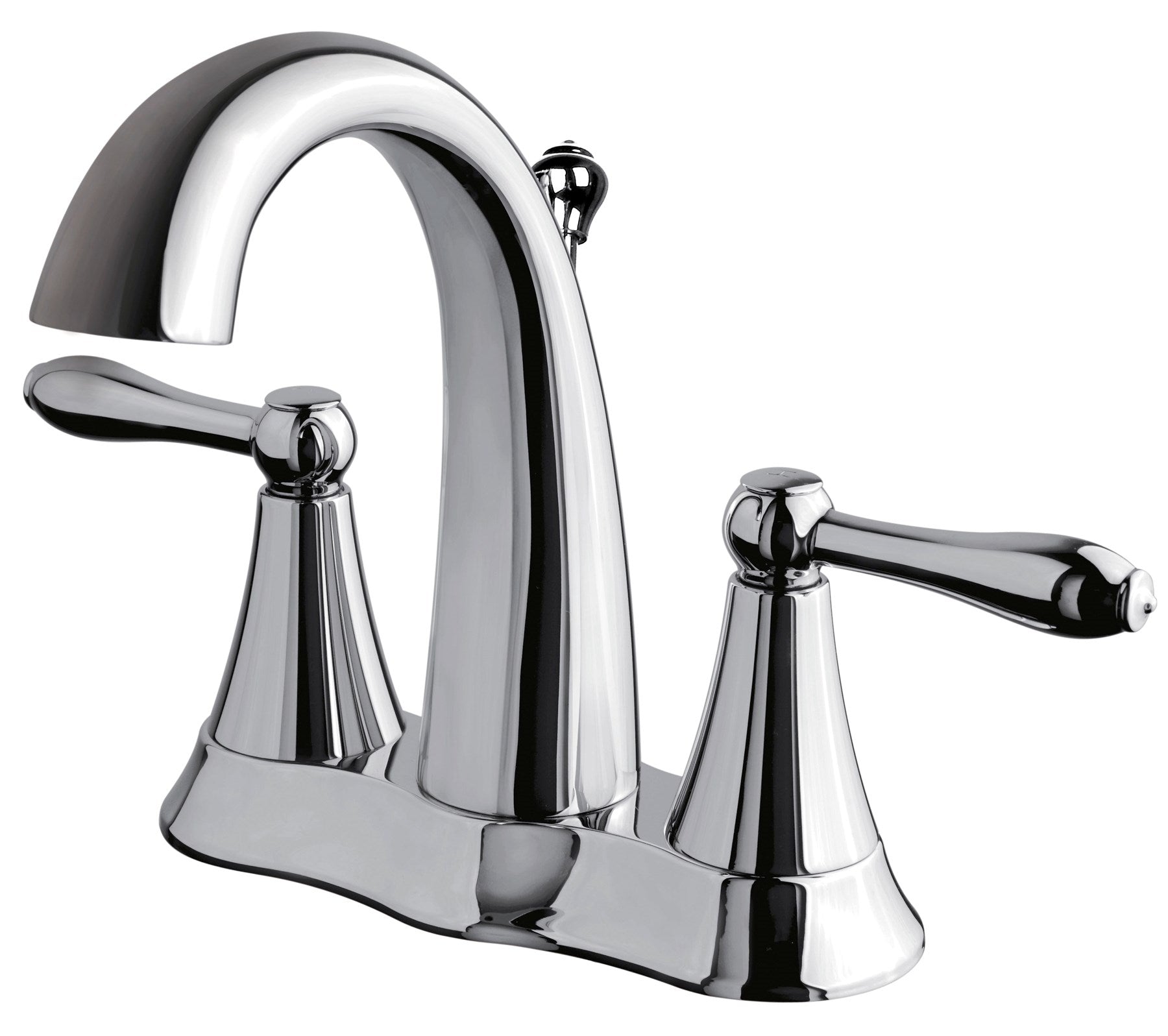 MARKIMEX INC, Ultra Faucets Contour Chrome Centerset Bathroom Sink Faucet 4 in.