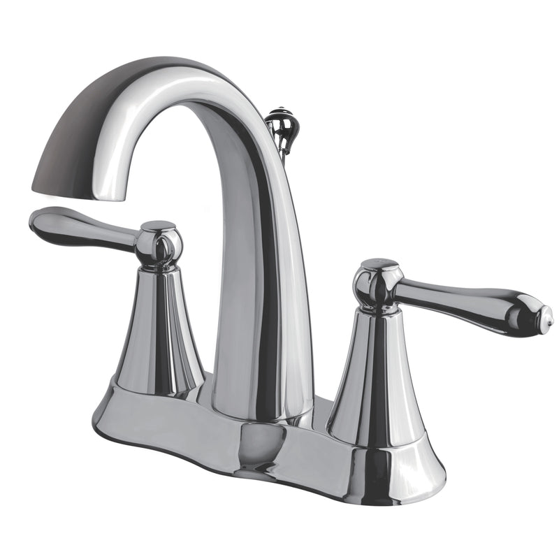 MARKIMEX INC, Ultra Faucets Contour Chrome Centerset Bathroom Sink Faucet 4 in.