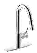 MARKIMEX INC, Ultra Faucets Euro One Handle Chrome Pull-Down Kitchen Faucet