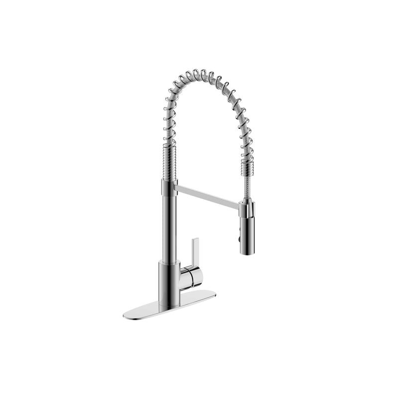 MARKIMEX INC, Ultra Faucets Euro One Handle Chrome Pull-Down Kitchen Faucet