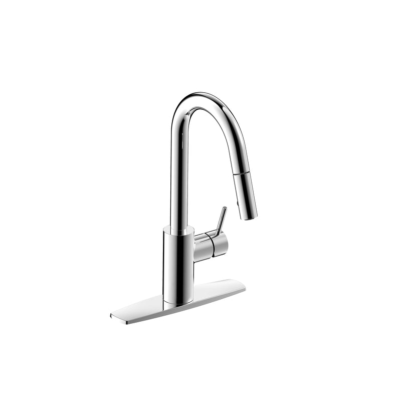 MARKIMEX INC, Ultra Faucets Euro One Handle Chrome Pull-Down Kitchen Faucet