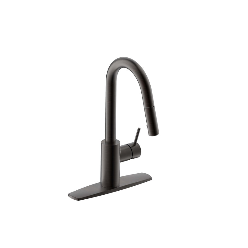 MARKIMEX INC, Ultra Faucets Euro One Handle Oil Rubbed Bronze Pull-Down Kitchen Faucet