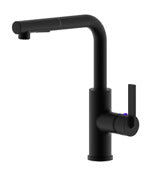 MARKIMEX INC, Ultra Faucets Hena One Handle Matte Black Pull-Out Kitchen Faucet