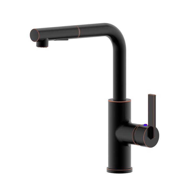 MARKIMEX INC, Ultra Faucets Hena One Handle Oil Rubbed Bronze Pull-Out Kitchen Faucet