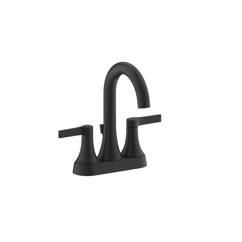 MARKIMEX INC, Ultra Faucets Nita Matte Black Centerset Bathroom Sink Faucet 4 in.