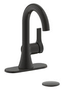 MARKIMEX INC, Ultra Faucets Nita Matte Black Single-Hole Bathroom Sink Faucet 4 in.