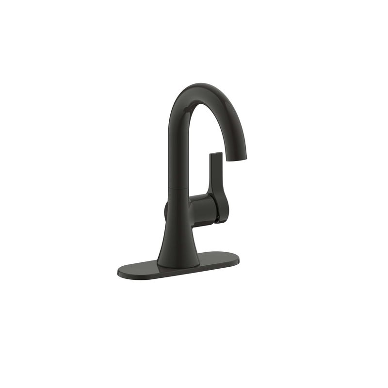 MARKIMEX INC, Ultra Faucets Nita Matte Black Single-Hole Bathroom Sink Faucet 4 in.