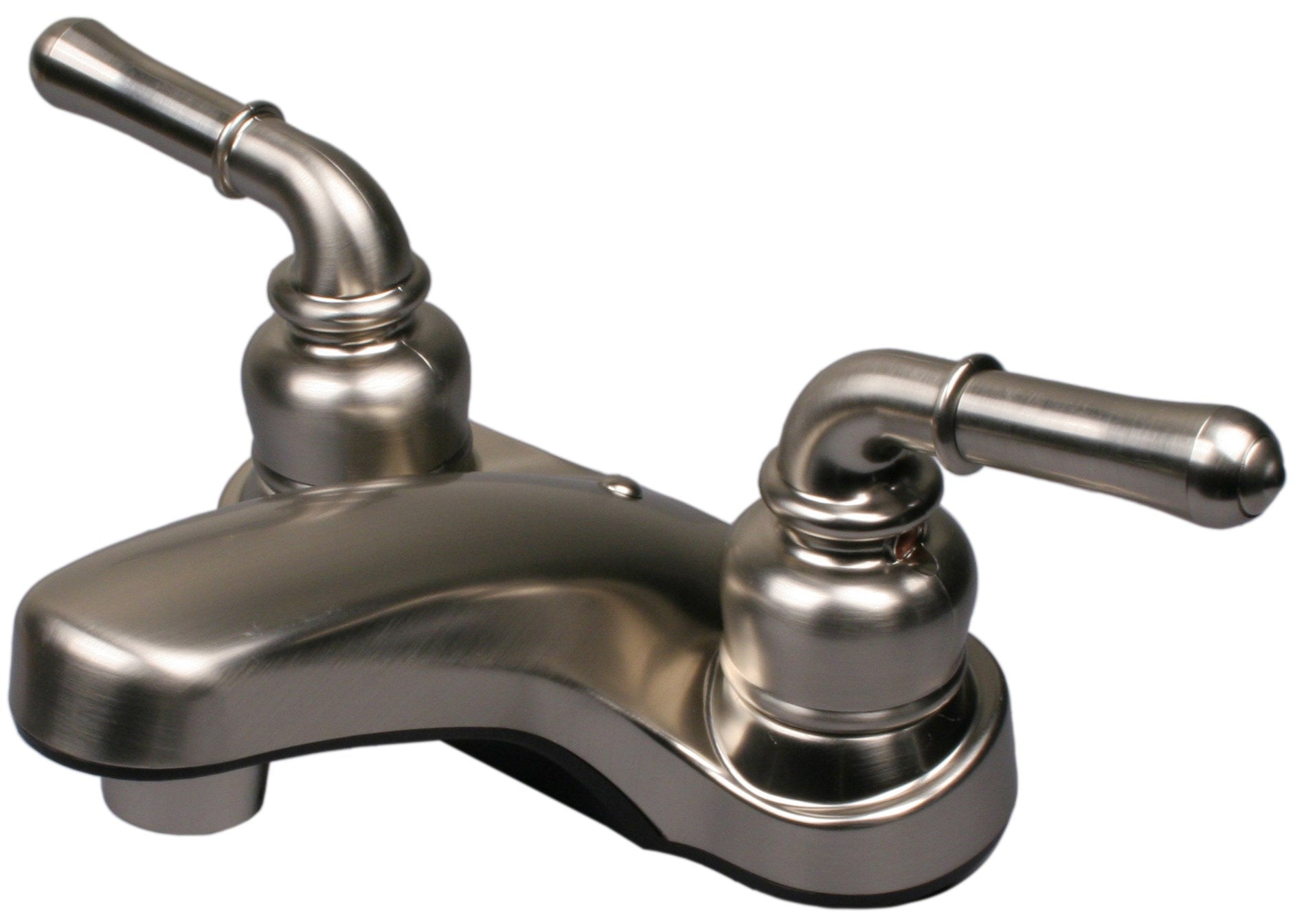 MARKIMEX INC, Ultra Faucets Non-Metallic Brushed Nickel Centerset Bathroom Sink Faucet 4 in.