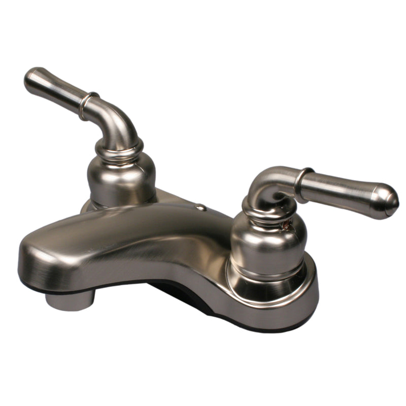 MARKIMEX INC, Ultra Faucets Non-Metallic Brushed Nickel Centerset Bathroom Sink Faucet 4 in.