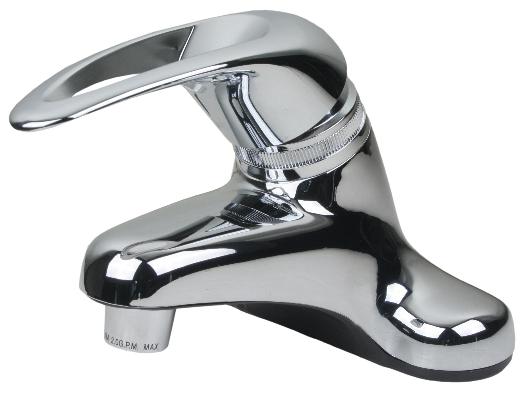 MARKIMEX INC, Ultra Faucets Non-Metallic Polished Chrome Single-Handle Bathroom Sink Faucet 4 in.